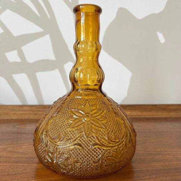 Tiara Accents Vintage Indiana Glass Tiara Sandwich Amber Glass